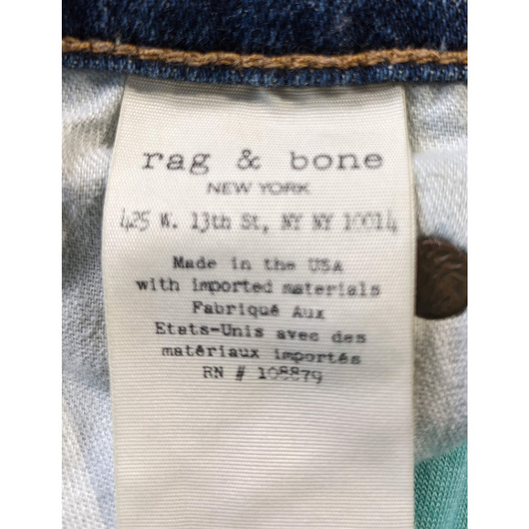 Rag & Bone Dre  Low Rise Skinny Jeans Size 30 - Picture 5 of 7